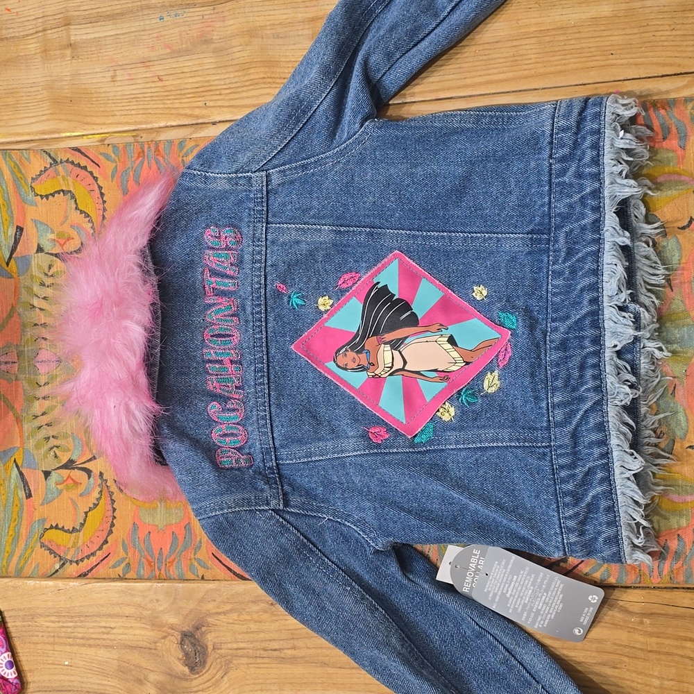 NWT disney pocahontas denim jacket